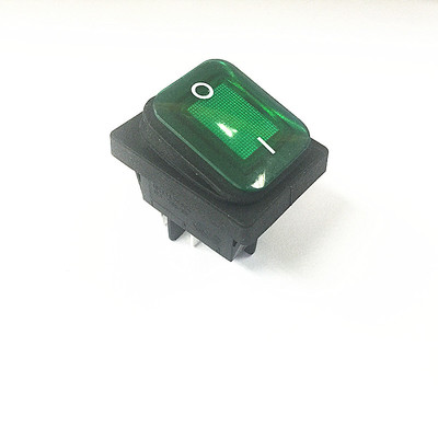 臺灣RL防水船型翹板開關帶燈16A250V4腳2檔